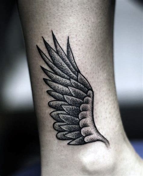 anckle hermes wing tattoo